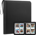 Veicevol 256-Pocket Album for Polaroid i-Type, 600 & SX-70 Photos, Black | Designed for Fujifilm Instax Wide Photos, Water-Resistant PU Leather Cover, Zipper Closure, Securely Holds Up to 256 Photos by VEICEVOL