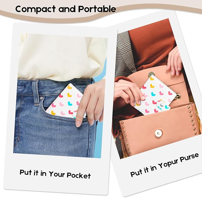 Ruibytree 52-Pocket Small Photo Album for 2x3 Pictures, Spine White, 1 Pack | Pocket-Size, PU Leather Cover, Snap Closure, Acid-Free Pages, Fits Polaroid 2x3 Photos, Kodak Mini Prints & ZINK Photos - Image 6