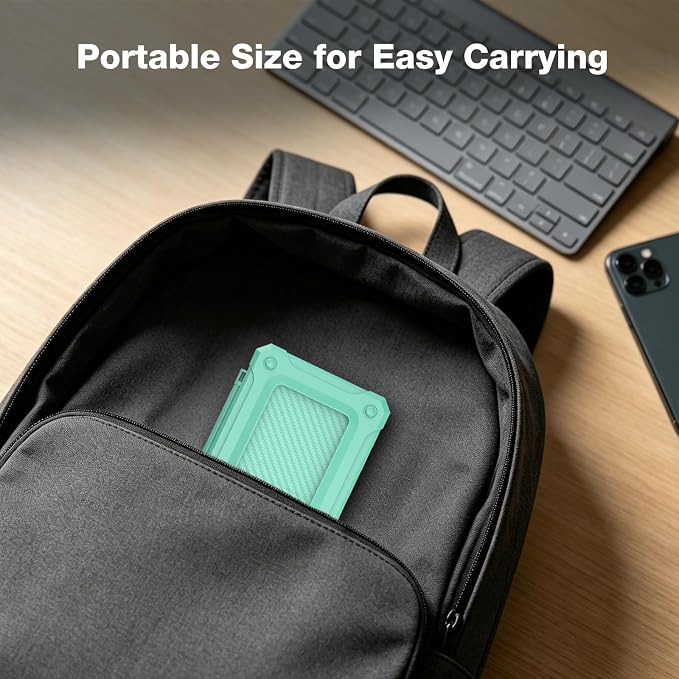 HEIYING SD Card Holder with 40 Precise Slots for SDXC SDHC Micro SD Cards | Portable SD Card Case, Hard ABS Shell with Soft Silicone Lining, Precise Card Slots,Magnetic Closure for Neat Storage - Image 7