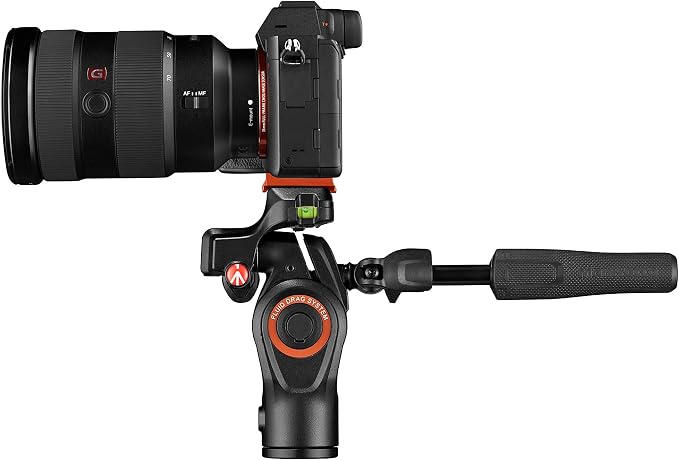 Manfrotto Befree Advanced 3-Way Camera Tripod for Sony's Alpha Cameras, Aluminium Travel MiniTripod, Lever Lock, with 3-Way Fluid Head, for Photo and Video, Vlogging Equipment, Carry Bag, MKBFRLA-3W - Image 9