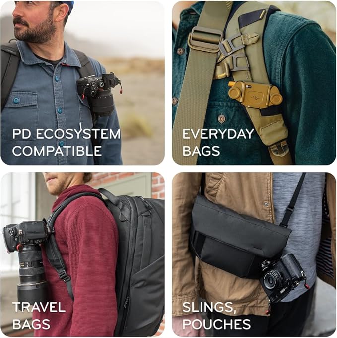 Peak Design Capture Camera Clip V3, Kelp with Plate, Holds DSLR, Compact and Point and Shoot Bodies, Secure, Stable and Accessible, Attaches to Straps and Belts, Quick Release, 200 lb Capacity - Image 5