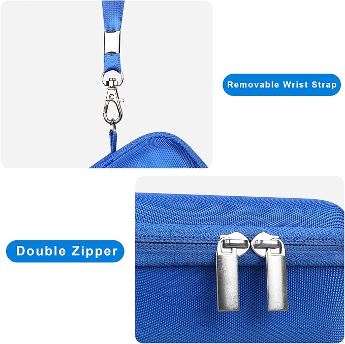 Canboc Camera Case for Canon PowerShot G7 X Mark III/ G7X Mark II, Blue | For SX740/ SX730/ G7X3 Carrying Point and Shoot Camera Bag, Zipper Mesh Pocket fits USB Cable, Batteries - Image 6