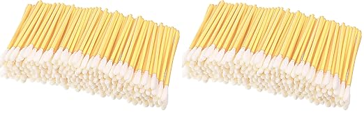 Chinco 200 Pieces Foam Swab Sponge Swab Foam Tips Sponge Stick for Inkjet Printer Print Head Camera Optical Lens Optical Equipment(Yellow,3.66 Inch) (Pack of 2) by Chinco