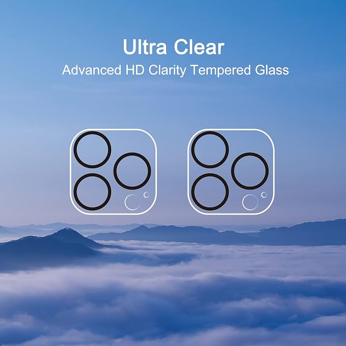 Ailun 2 Pack Camera Lens Protector for iPhone 13 Pro & iPhone 13 Pro Max | Tempered Glass, Ultra HD, Anti-Scratch, Easy to Install, Case Friendly, Does not Affect Night Shots - Image 4
