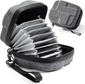 K&F CONCEPT 10 in 1 Lens Filter Case, Filter Bag Up to 95mm | Hard Shell Camera Filter Pouch, Hand Strap, Waterproof, For ND UV CPL Filter, BF01 by KFCONCEPT