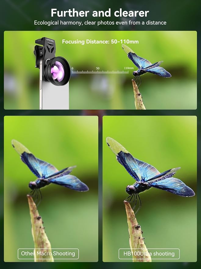 MIAO LAB 100 Ultra Macro Lens + 52mm CPL Filter & Star Filter - Macro Lens for iPhone, Android Phone | Professional Macro Photography of Flowers, Iinsects, Jewelry, Food Details and Small Objects - Image 3