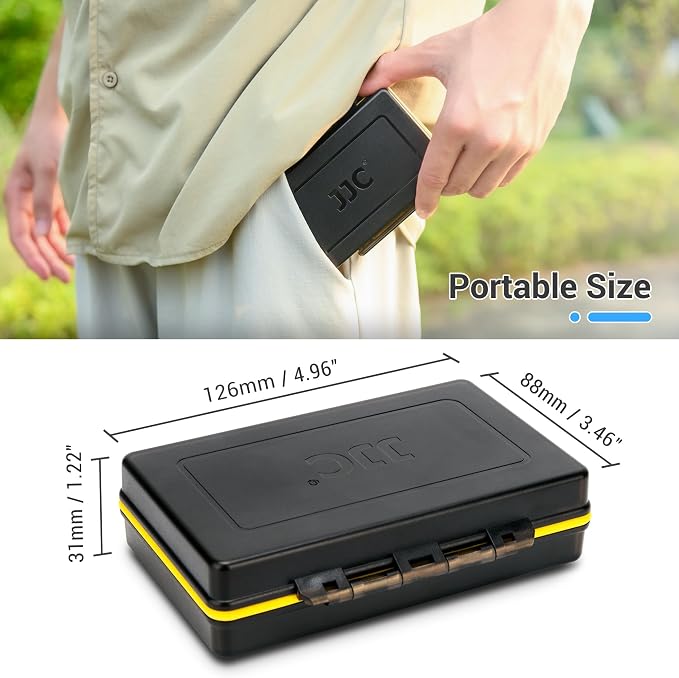 360 X5 Battery Case,Camera Battery TF Card Holder for 2 Insta 360 X5/X4/X3 Batteriers & 6 MicroSD Cards,Water-Resistant Action Camera Batteries Protective Organizer Box with Air Tag Slots(Only Case) - Image 5