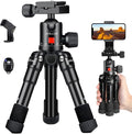 JOILCAN Aluminum Mini Tripod, 21" Desktop Tripod with 360° Ball Head | Portable Travel Tripods for DSLR Camera Phone, Load up to 13lb, Phone Holder and Remote Included by JOILCAN