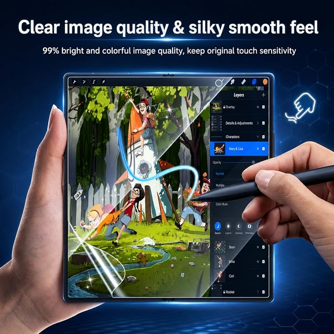 V-PORYADKU 9 Pack for Samsung Galaxy Z Fold 7 Screen Protector | Camera Lens Protector, Easy Install Kit, Bubble-Free, HD Clear - Image 8