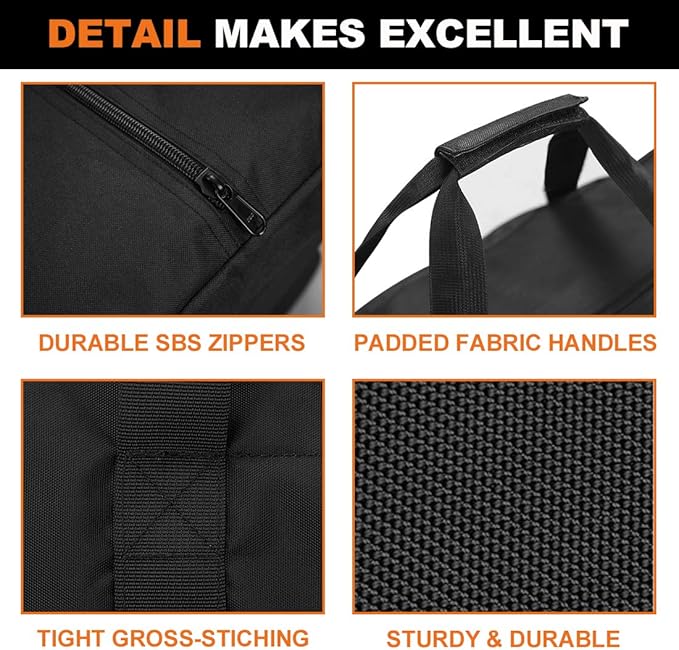 COOLBEBE 42" Sports Duffle Bag - 150L Extra Large Travel Duffel Luggage Bag | Upgrade Zipper, Sturdy & Water Resistant for Camping Moving, Black - Image 3