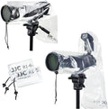 1+1 Clear Camera Rain Cover w/Without Flash for Camera + Lens up to 18" | Waterproof,PE Material,Dust-Proof,for EOS 4000D 90D 80D 77D 70D 6D Rebel T8i T7i T7 T6i T6 D800 D7500 D7200 D5600 D3500 A7RVI by Kiorafoto