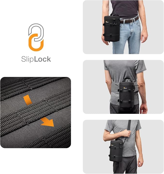 Lowepro ProTactic LCS 12 x 24 III Camera Lens Case, Camera Lens Pouch Bag, fits70-200mm F/2.8 (with hood), for DSLR,Mirrorless Cameras, Vol-2.5L Dim:9.45x4.72x4.72in, Camera Bag for Photographer/Video - Image 4
