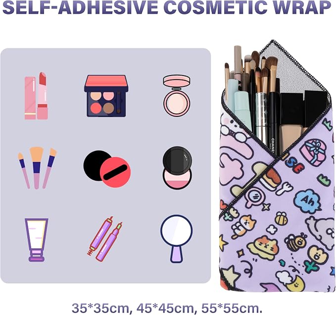 Walking Way Protective Wrap, Self-Adhesive Magic Cloth Camera Wrap, Storage Cloth, Anti-Scratch, Dustproof, Washable Lens Pouch for DSLR, Smartphones, Laptops, Cosmetic - Image 2