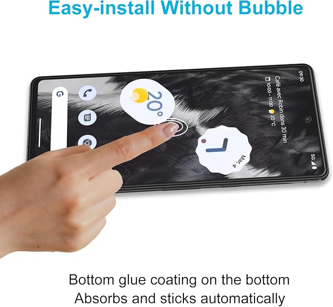 Didisky 4 Pack Screen Protector for Google Pixel 7, 9H Hardness,Touch Sensitive,Easy Install - Image 4