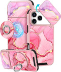 Buleens for iPhone 17 Pro Case 6.3 Inch - with Ring Stand & Camera Cover Aesthetic Cute Designed for Women Girls Pretty Girly Fashion Teens Phone Case for iPhone 17 Pro Compatible with Magsafe by Buleens