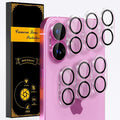 for 6 Pack iPhone 16 / iPhone 16 Plus Camera Lens Protectors, Clear | [Drop Protection] [Case Friendly] [Easy Installation] 9H Tempered Glass Camera Screen Protector Cover Accessories by Beuxece