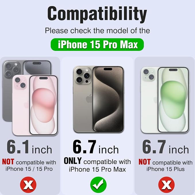 Nillkin for iPhone 15 Pro Max Case Silicone[Compatible with MagSafe][Innovation Metal Camera Invisible Stand] Military Grade Protection Shockproof Phone Case for iPhone 15 Pro Max 6.7'' Blue - Image 6