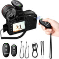 USB-C Rechargeable Wireless Camera Remote Shutter Release for Nikon | D200, D300, D750, D5000, D5100, D5200, D5600, D7200, D7500, Z6, Z7, D800, D850, Coolpix P1000 by AODELAN