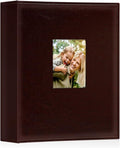 Ywlake Photo Album 4x6 400 Pockets, Leather Photo Albums Holds 400 Vertical Pictures Only Brown by Ywlake