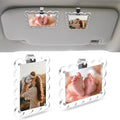 PIFOOG 2 Pack Gifts for Mom Car Picture Holder, Sun Visor Photo Frame Clip Acrylic Magnetic Personalized Memorial Frames for Cars Sunvisor Decor 3.3 × 4.9 inch by PIFOOG