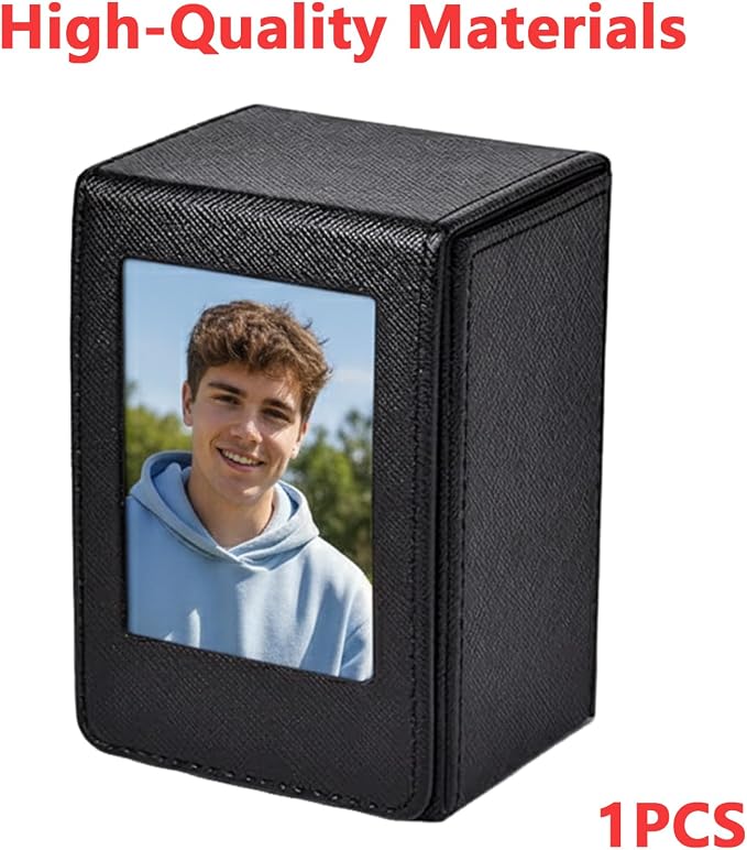 Picture Holder Storage Case Compatible with Fujifilm Instax Mini EVO Mini Liplay 12 11 SE 41 40 99 90 9 8 7S Camera Films, 2x3 Inches Hold 50 Instant Films Photos Pouch Protection Box (Black) - Image 7