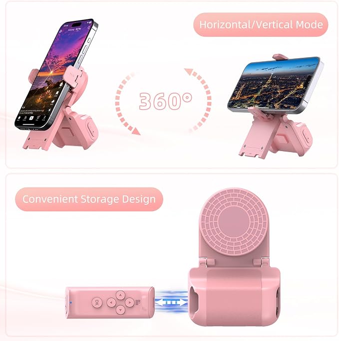 MILOUZ Remote Control Scrolling for Tiktok with Phone Stand,Page Turner for Kindle App E-Book,Bluetooth Camera Shutter Remote for iPhone, Android,iOS,iPad,Tablet - Image 7