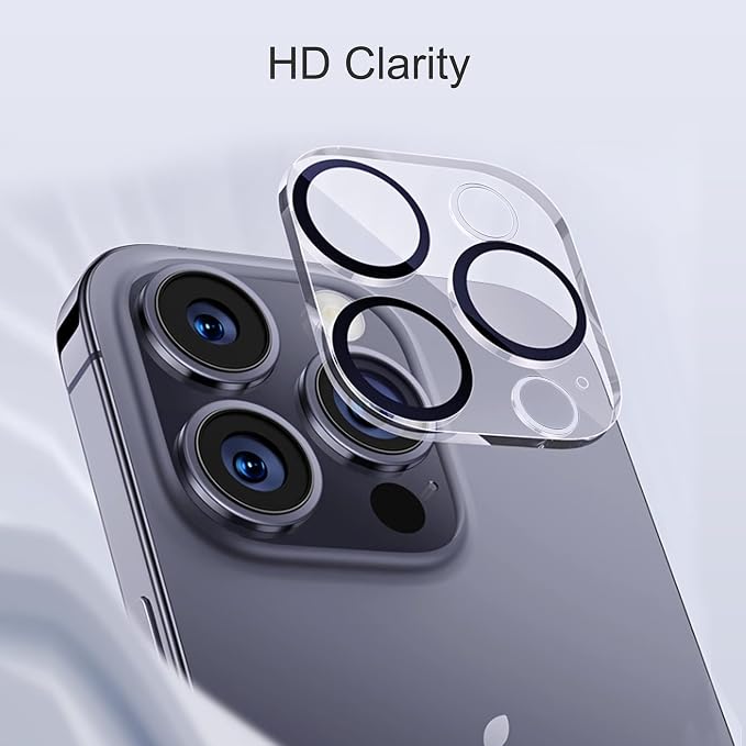 Ailun 3 Pack Camera Lens Protector for iPhone 15 Pro & iPhone 15 Pro Max | Tempered Glass, Ultra HD, Anti-Scratch, Does not Affect Night Shots - Image 3