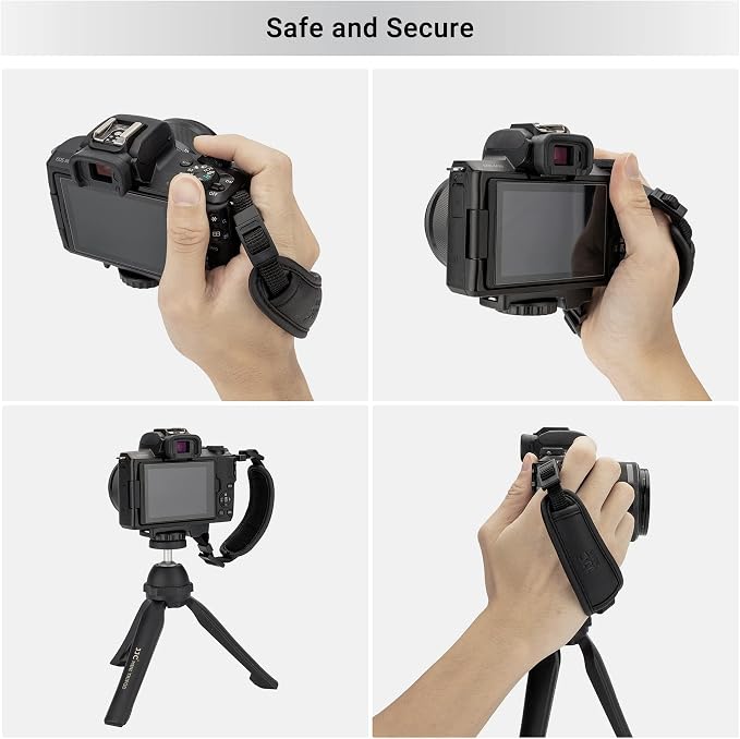 JJC Camera Hand Grip Strap for Canon EOS R8 R10 R7 R5 C R6 Mark III II V R RP 90D 5DM4 Rebel T7 T8i T7i T6i T6 SL3 4000D Sony A6700 ZR Z30 Coolpix P950 P900 for Panasonic Lumix GX85 G85 GH4 G100 FZ80 - Image 9