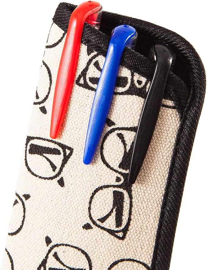 TRIUMPH VISION 3 Pack Reading Glasses Pouch Soft Case Eyeglass Sleeve Slim | Alternative to Bulky Case in bag, Lightweight Lined Padded Protect Optical lens Slip in, Cute Pattern Portable for Daily Use - Image 6