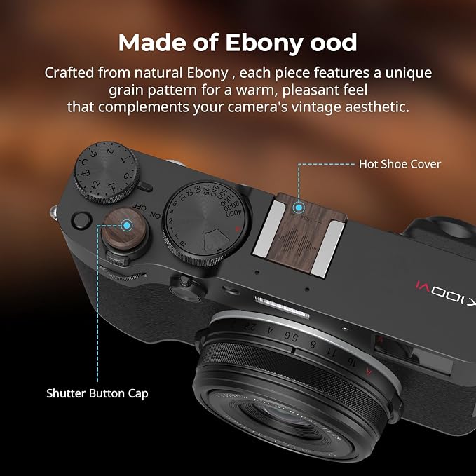SmallRig Ebony Hot Shoe Cover with Shutter Button Cap for FUJIFILM X100VI / X100V / X-T30 III / X-T30 II / X-T30 / X-M5 / X-E5 / X-E4 / X-E3 / X-T50 / X-T5 / X-T4 / X-T3 / X-Pro3/ X100F - Image 3
