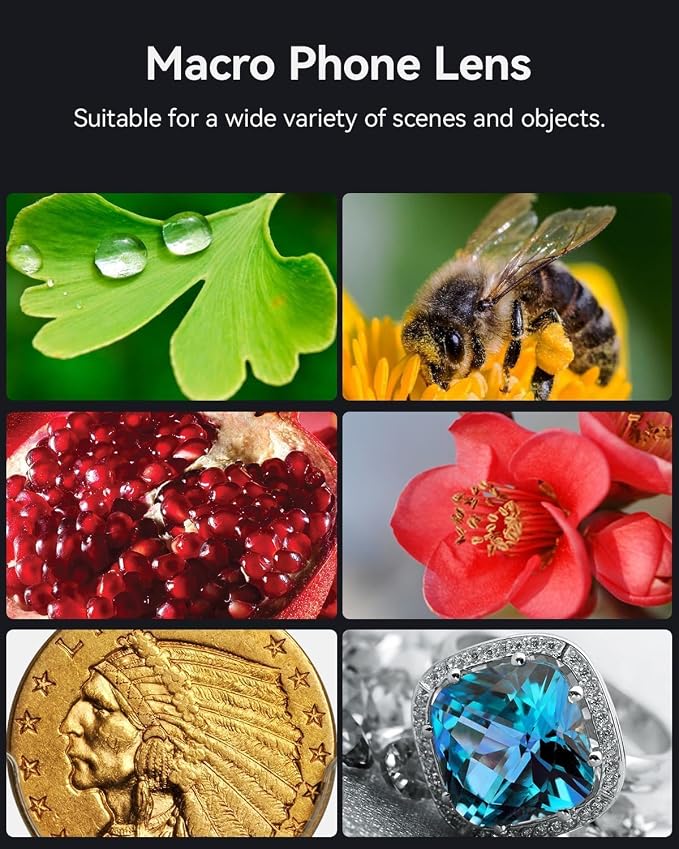 Evil eye 10X Macro Phone Lens Kit for Smartphone with Universal Clip, Professional Macro Photography Lens for iPhone, Samsung and Most of Android Smartphone - Image 6