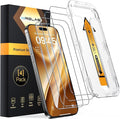 【Upgraded TOP 9H+ Armor】 4-Pack for iPhone 16 Pro Max 6.9" Screen Protector | [NO.1 Military Grade Shatterproof] [Auto Alignment Kit] Tempered Glass for 16 ProMax Longest Durable [Case-Friendly] by MRGLAS