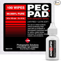 Aeroclipse Optic Cleaning Fluid and PEC-PAD Lint Free Wipes - Critical Optic Non-Flammable Cleaning Solution - Non-Abrisive Cleaning Wipes for Sensitive Glass - Cleaning Kit - Dropper Tip (15ml) 0.5oz by PhotographicSolutions