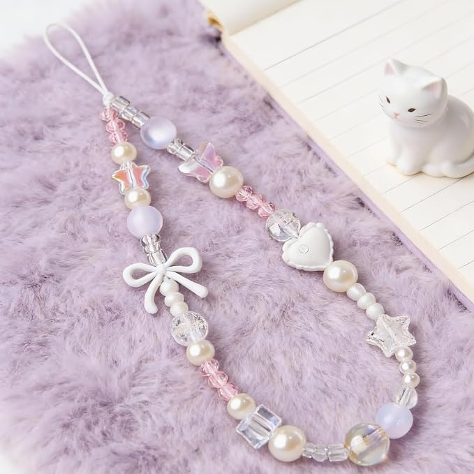 Beaded Camera Wrist Strap Cute Digital Camera Charm Lanyard, Phone Wristlet Charms, Phone Chain for Camera - Image 9