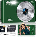 Digital Camera, FHD 4K Autofocus Compact Digital Cameras for Teens, Green Point and Shoot Camera for Kids with 16X Zoom, 64GB SD Card, 2026 Upgraded Small Digital Camera for Boys Girls Teens Kids Gift by SMARTKLIK