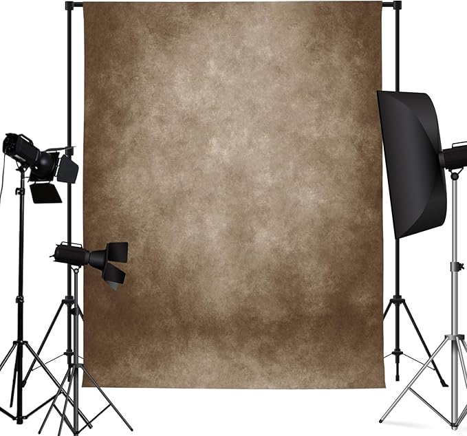 5x7ft Brown Backdrop for Photography Abstract Textured Vintage Brown Photo Backdrop Portrait Photo Studio Prop Background for Photoshoot Photo Parties Video Studio Backdrops Prop by Naykaly