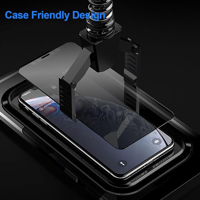 2 Pack Privacy Screen Protector for iPhone 16 Pro 6.3 Inch | Tempered Glass, Full Screen, Anti-Spy, Bubble Free, Case Friendly - Image 6