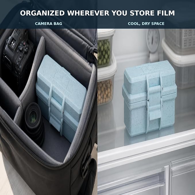35mm Film Storage Case, 3-Roll 135 Film Canister Holder with Snap Latch, PET Film Organizer - Image 5