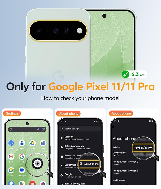 FNTCASE for Google Pixel 11 Pro Case/Pixel 11 Case, with Screen Protector | Fit for Magsafe, Translucent Matte, 14FT Military Grade Drop Protection, Shockproof Protective Phone Cover, Light Moss - Image 2
