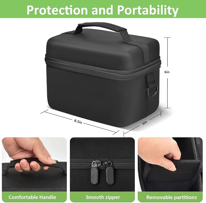 ALKOO Camera Bag for Canon T7/T100 & Sony a6400/a6700 | Padded Camera Bag, Adjustable Dividers for Body, Lens and Accessories, Shoulder Strap, Bag Only, Black - Image 3