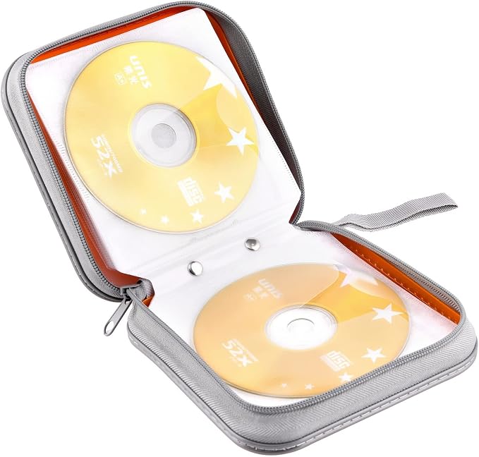 48‑Capacity Hard Plastic CD/DVD Binder for Car, Home & Travel | Zipper‑DVD Organizer, Scratch‑Resistant Sleeves Shield Discs From Dust & Damp; Stores Music, Video, Gaming & Blu‑ray Discs - Image 5