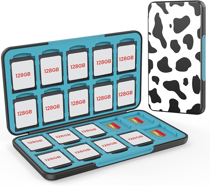HEIYING SD Card Holder Witch 40 Precise Slots for SDXC SDHC Micro SD Cards | Portable SD Card Case, Hard ABS Shell with Soft Silicone Lining, Precise Card Slots,Magnetic Closure for Neat Storage by HEIYING