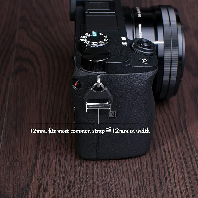 VKO Lug Ring Camera Strap Triangle Split Ring Hook Plastic Cap | Compatible with All Brand D-SLR Rangefinder Mirrorless Camera W/Round Eyelet 12mm(2 Pair) - Image 4