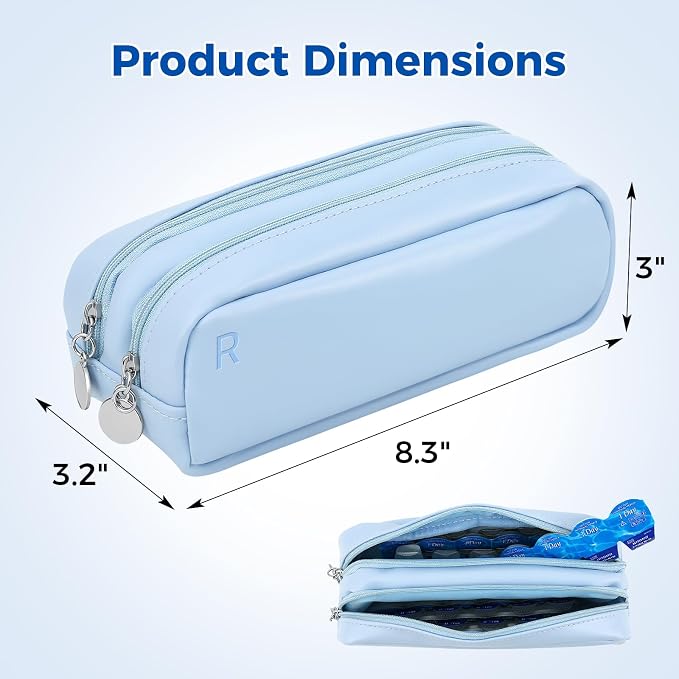 Daily Contact Lens Organizer Case – Waterproof Contact Lens Case for Travel or Home, Portable Contact Case with Clearly Labeled R & L for Disposable Lenses, Holds Up to 60 Disposable Lenses - Image 6