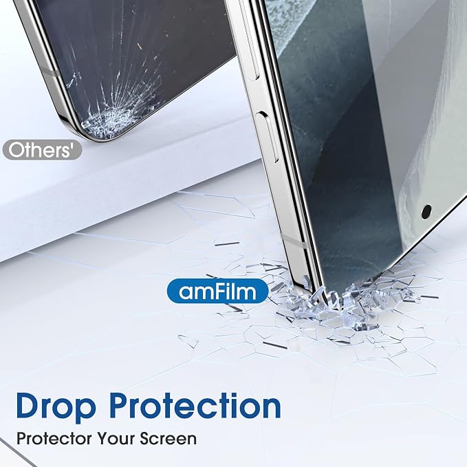 amFilm OneTouch for Google Pixel 11 Pro XL Screen Protector Tempered Glass | 6.8” Auto-Alignment, 30s Install, Bubble Free, Scratch & Drop Protection, HD, Camera Lens Protector[2+2 Pack] (11PXL-6.8'') - Image 5