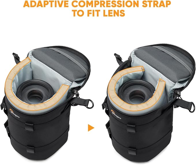 Lowepro ProTactic LCS 12 x 24 III Camera Lens Case, Camera Lens Pouch Bag, fits70-200mm F/2.8 (with hood), for DSLR,Mirrorless Cameras, Vol-2.5L Dim:9.45x4.72x4.72in, Camera Bag for Photographer/Video - Image 3