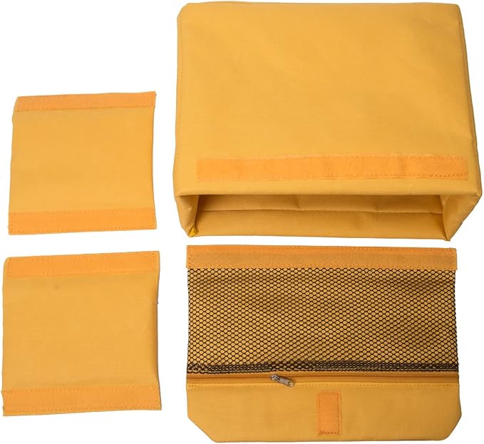 Men's Lightweight Vintage Waterproof Canvas DSLR SLR Shockproof Camera Shoulder Messenger Bag Sling bag (Yellow) - Image 6