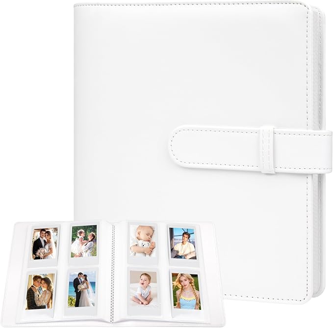 256-pocket Instant Photo Album for Fujifilm Instax mini Photo, White | Album Book for PoIaroid Instant Camera, for Wedding Anniversary Birthday Travel Memories, Keep Your Unique Memories Safe by Rekeen