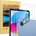 SPARIN 2+2 Pack Screen Protector for iPad (A16) 11th/10th Gen (11”/10.9”) | Tempered Glass + Camera Lens Protector Full Protection, Case Friendly, Anti Scratch, Apple Pencil Compatible-Blue by SPARIN