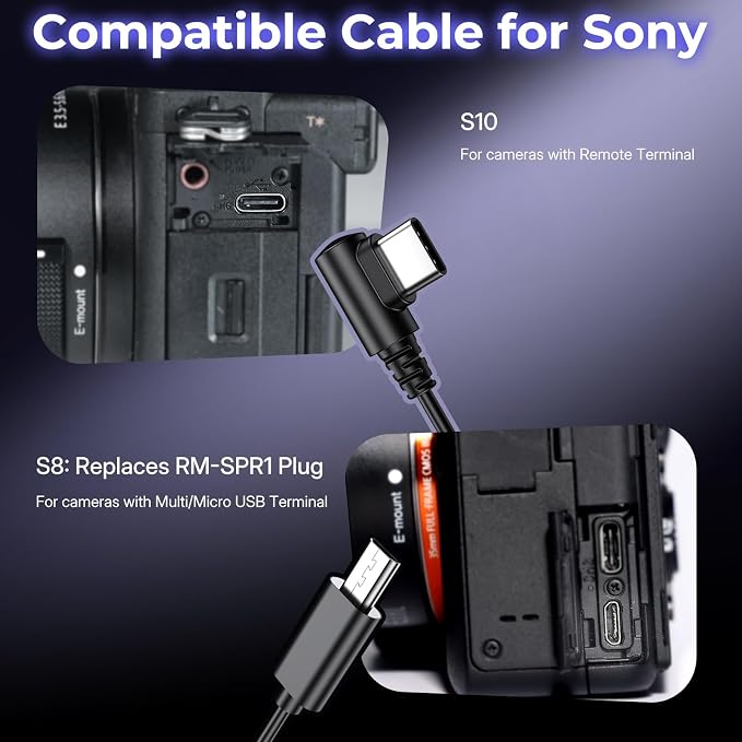 for Sony Camera Rechargeable Wireless Intervalometer Shutter Release | Time-Lapse Interval Timer Remote Control with OLED Display for Sony A6700/A6400/RX100 VII/A7 IV/A7 V/ZV-1/FX3/FX30/FX2/ZV-E1 - Image 7